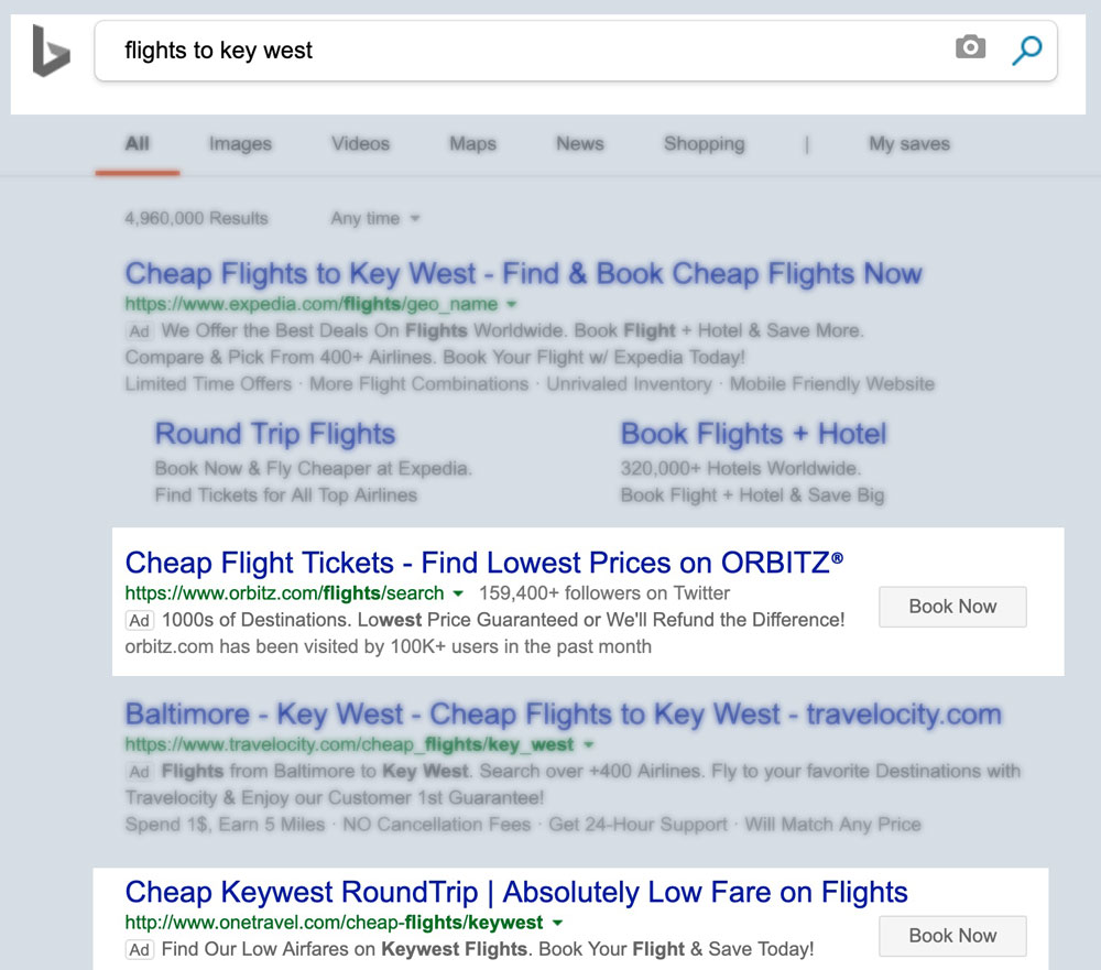 Bing Ads Action Extension