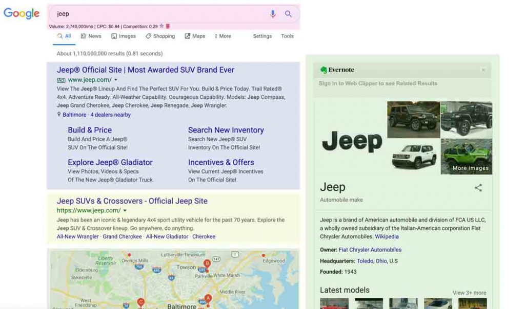 The Breakdown of the Search Results Page